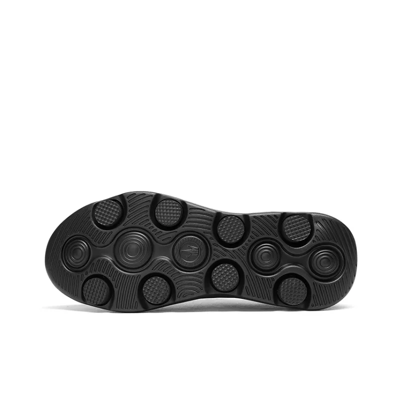 CROWN Men's Casual Shoes Men Low Top Black-4