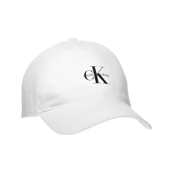 CALVIN KLEIN Cotton Baseball Caps Men's White
