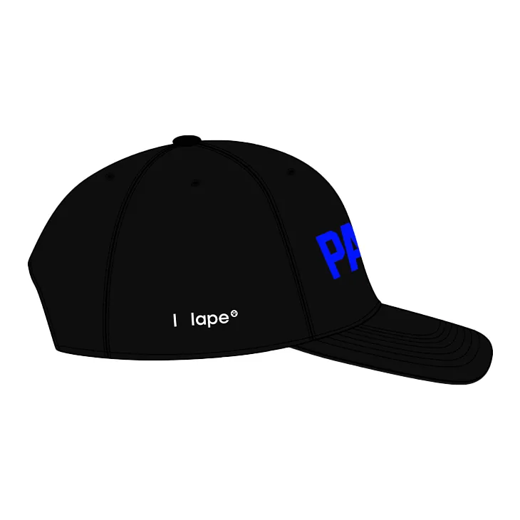 HAPE PRIME Polyester Baseball Caps Unisex Black-1