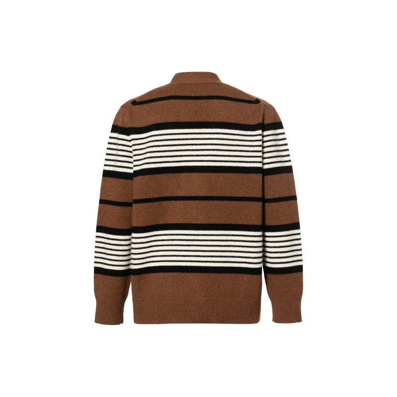 Burberry Long Sleeve Striped Cardigan-1