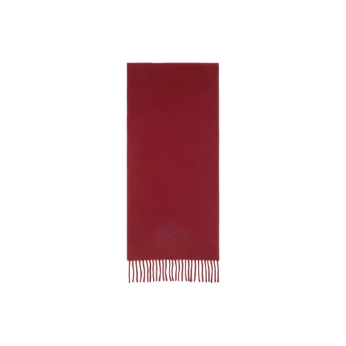 Vivienne Westwood Flannel Wool Knit Scarves Men's Red