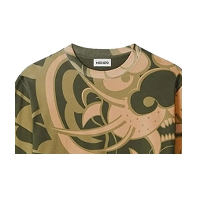 KENZO T Shirts Men Khaki-4