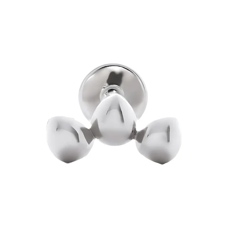 Monica Vinader 14kt White Gold Nura Mini Pebble Single Earring-1
