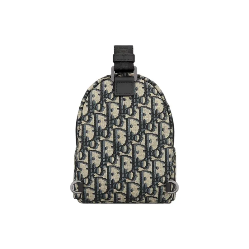 DIOR Cotton Shoulder Bag Mini Kids' Gray Green-3