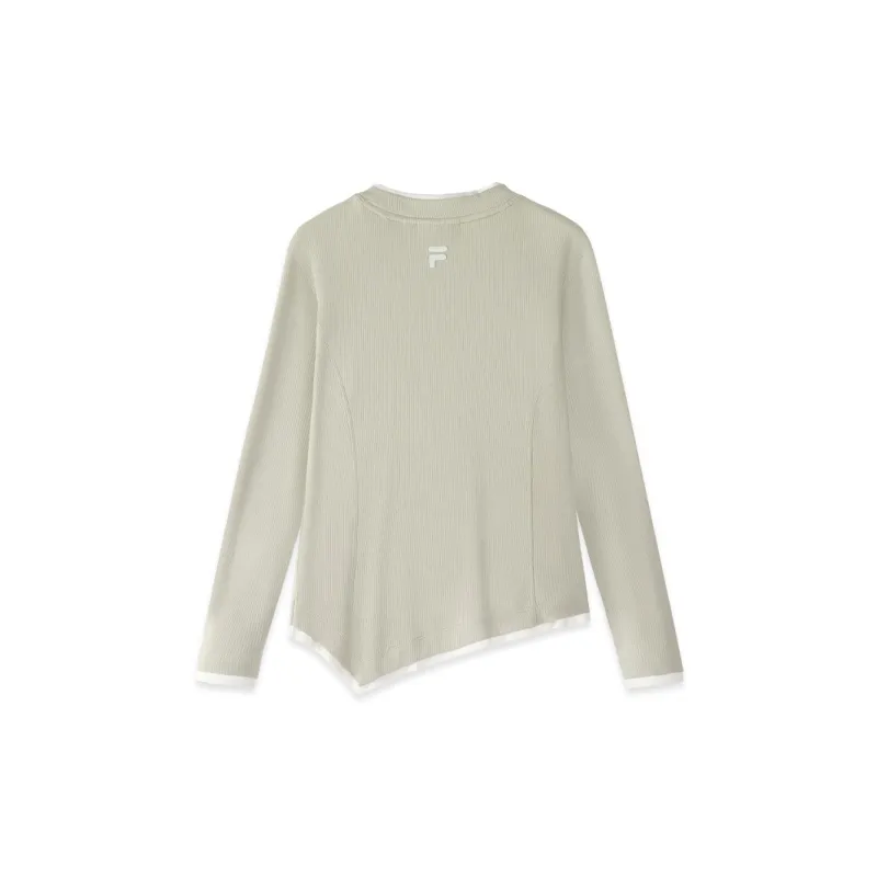 FILA FUSION T-Shirt Women's Duckling Gray-1