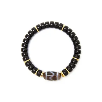 Bluish Reverie Coconut Shell Beads Bracelets Unisex