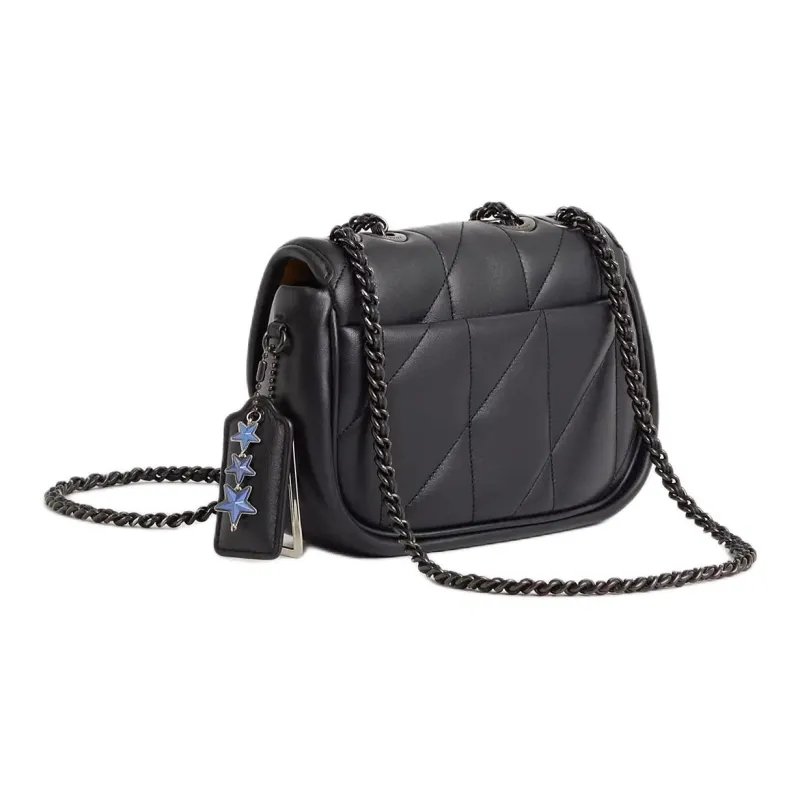 COACH Pillow Madison Nappa Soft Leather Shoulder Bag Small Size Women's Black-1