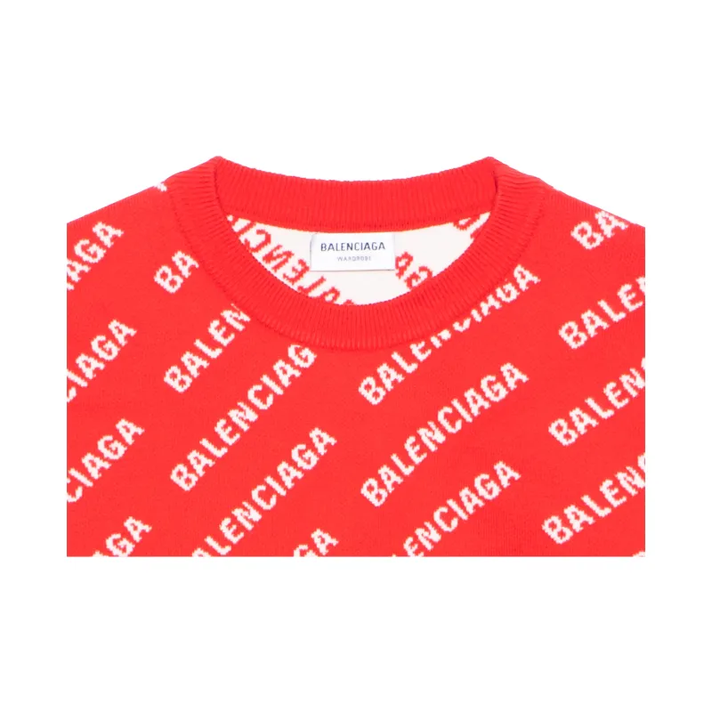 Balenciaga SS22 Sweater Women's Red-7