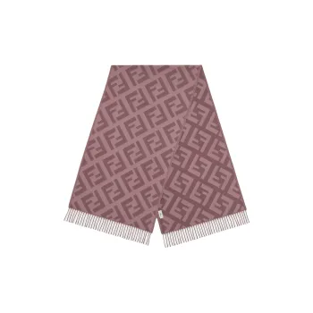 FENDI Cashmere Knit Scarves Women's Pink