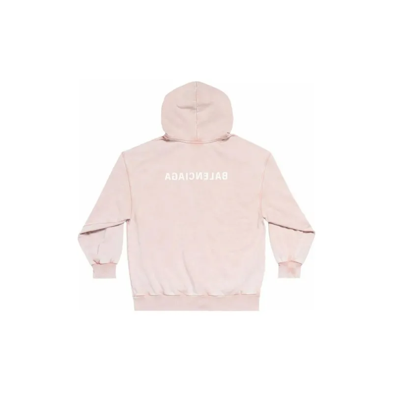 Balenciaga Logo Printed Zip-Up Hoodie-1