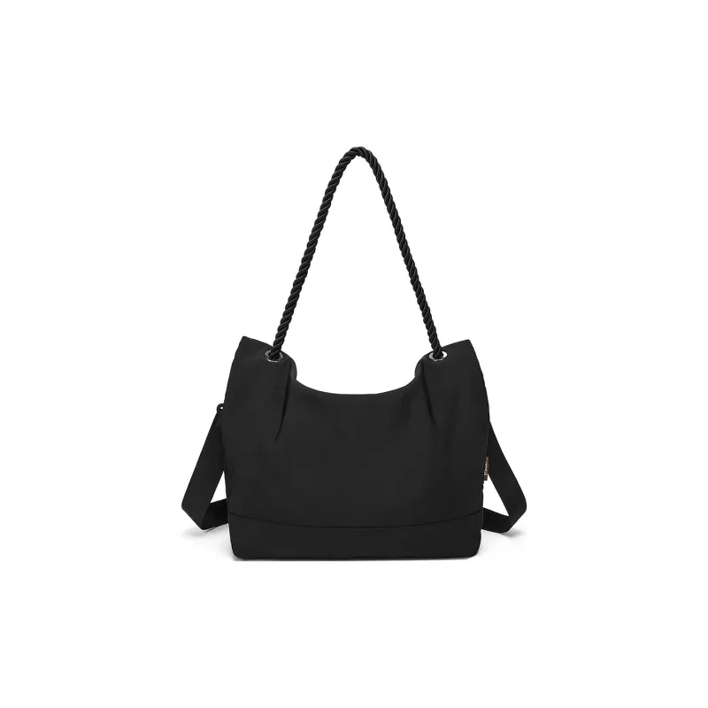 ST&SAT Fabric Crossbody Clutch, Shoulder Bag Regular Unisex Black-6