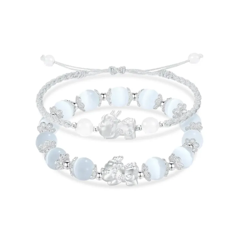 LUCA Sterling Silver Bracelets Unisex-8