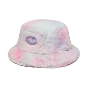 FILA Polyester Cotton Bucket Hats Kids' Light Pink