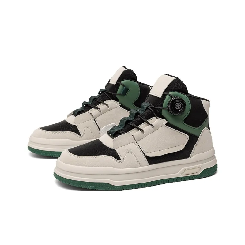 OFFER AITR Anti Slip And Wear Resistant Breathable High Top Skateboard Shoes Men's-2