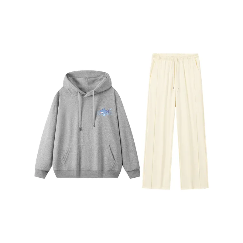 Small Columns Under The Sea Sweatshirt Set Unisex-9