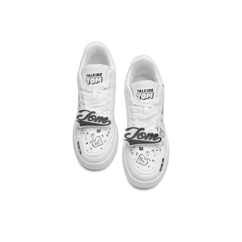 TALKING TOM Coverage Support Abrasion Resistant Lightweight Breathable Slip Resistant Low Top Skateboard Shoes Unisex-3