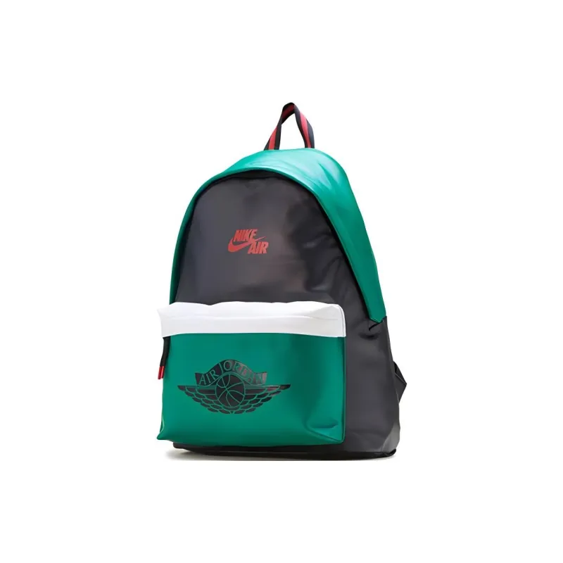 Jordan Polyester Basketball Bags Backpack Regular Unisex Black Green Multicolor-2