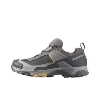 SALOMON Anti Slip Wear Resistant Low Top Hiking Shoes Women's Gray