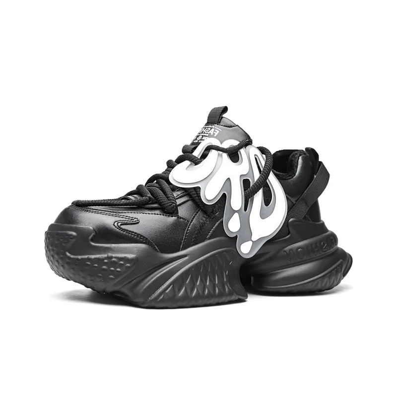 ORD Warm Impact Resistant Wear Resistant Lightweight Slip Resistant Low Top Chunky Sneakers Unisex-2