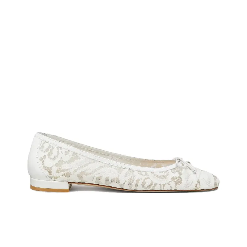 Stuart Weitzman/SW Arabella Casual Single Shoes Women's White-1
