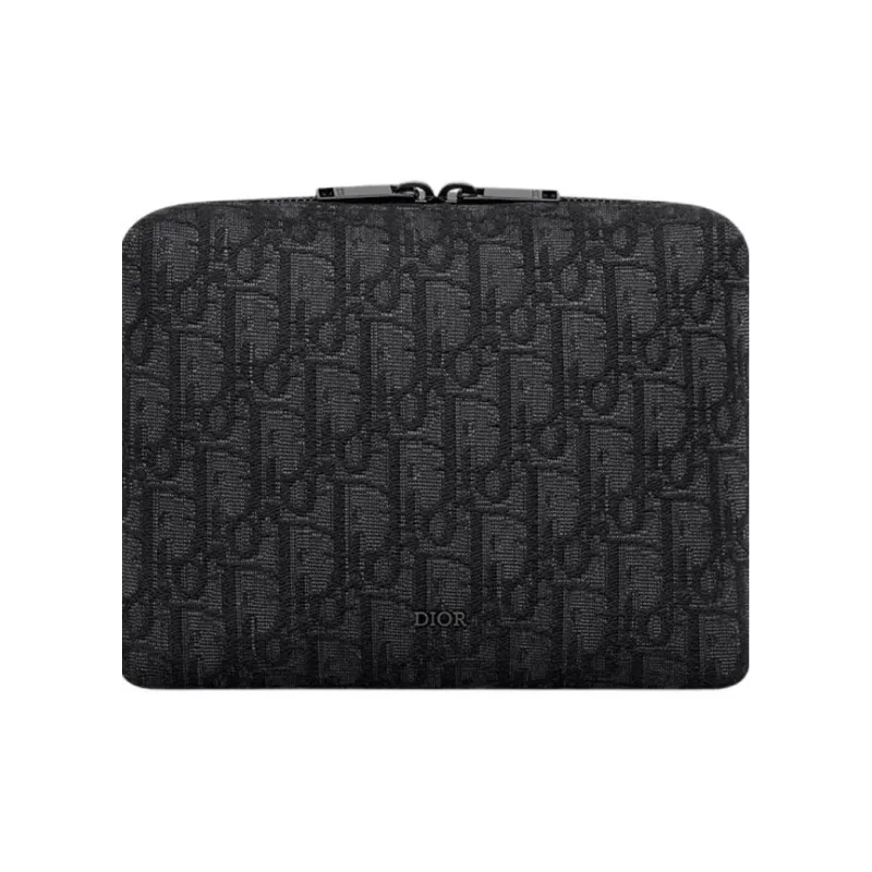 DIOR Cotton Clutch Unisex Black-4