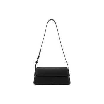 CALVIN KLEIN Synthetic Material Shoulder Bag Medium Size Women's Space Black