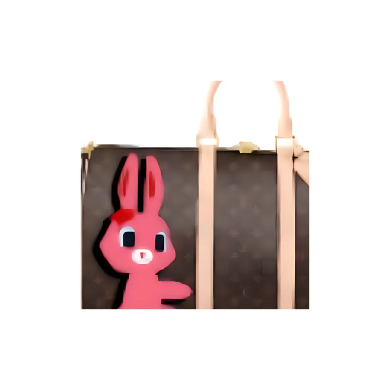 LOUIS VUITTON Sun Yitian Collaboration Keepall Leather Trim One Shoulder Crossbody Portable Travel Bag Women's-4