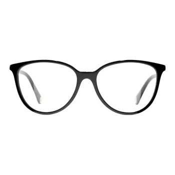 CHANEL Acetate Butterfly Eyeglass Frames Women's Black