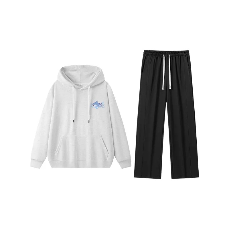 Small Columns Under The Sea Sweatshirt Set Unisex-55