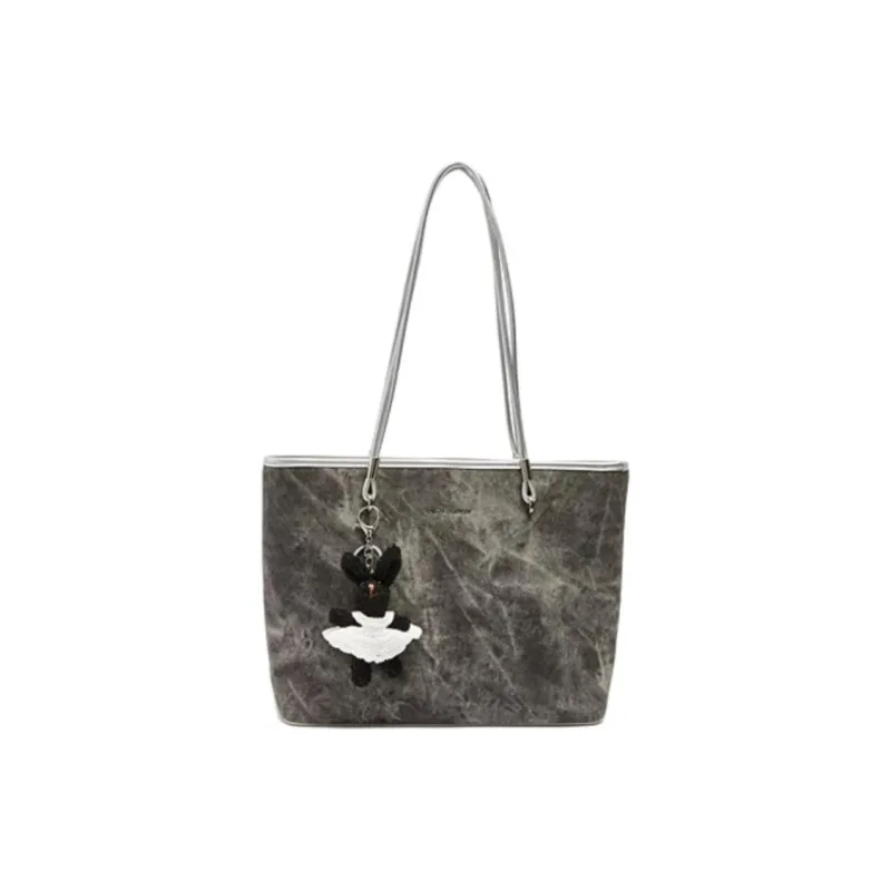 Three Blessings PU Tote Bag, Shopping Bag, Shoulder Bag Medium Size Women's Multicolor-5