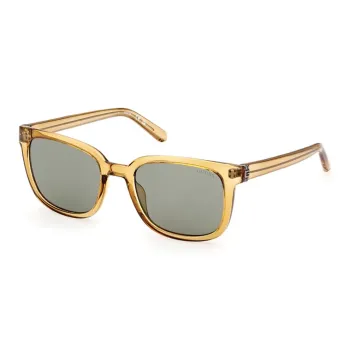 GUESS Injection Molded Plastic Rectangular Sunglasses Women's Brown