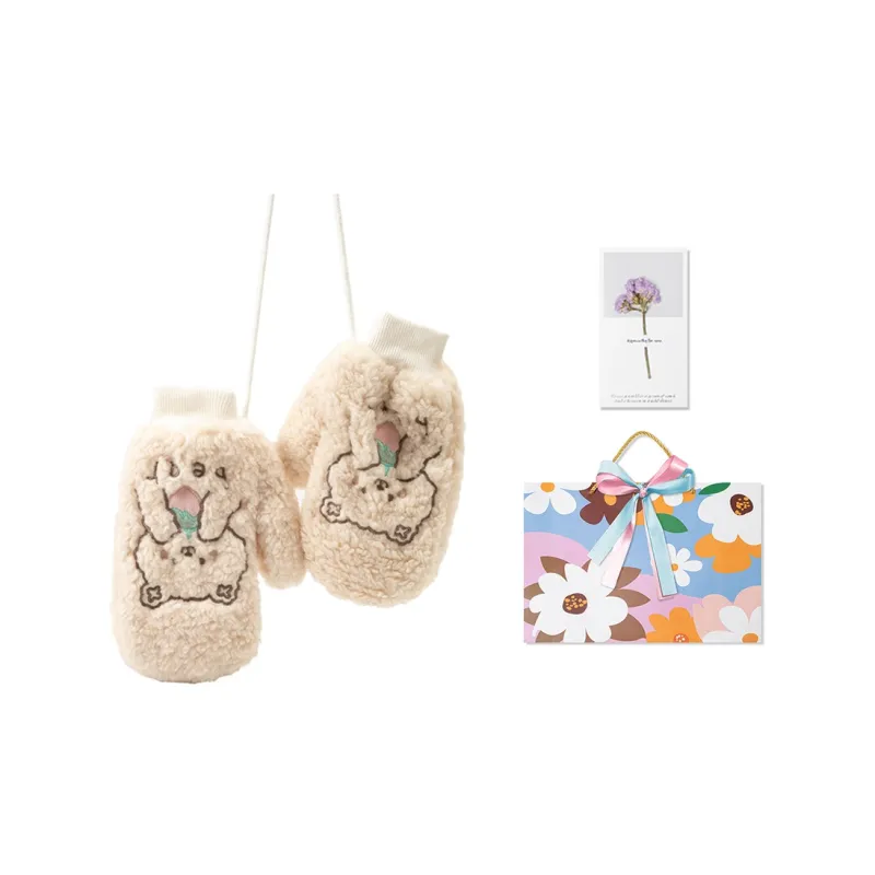 BAIJUAN Polyester Knit Gloves Women's-7