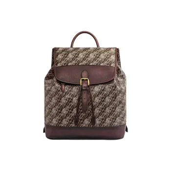 BERLUTI Canvas Backpack Men's Brown