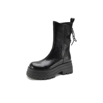 FOXER Ankle Boots High Heel Women's Black