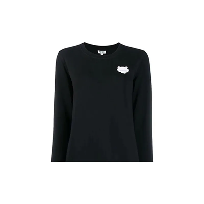 KENZO Long-Sleeved Dresses Women's Black-3