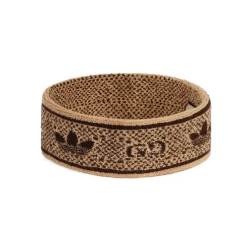 GUCCI Cotton Hair Bands Women's Brown