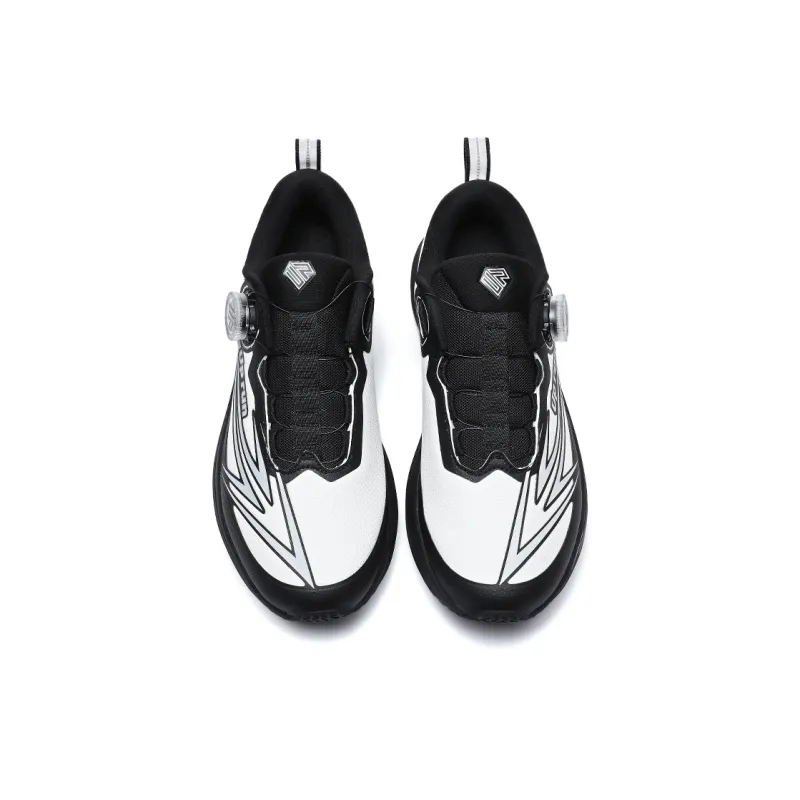 Up Run Low-Top Running Shoes Men's Black White-2