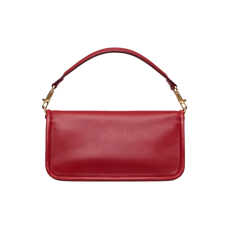 Valentino GARAVANI Leather One Shoulder Handbags Medium Size Women's Red-2