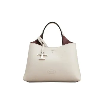 TOD'S Leather Shoulder Bag, Crossbody Bag, Handbag Extra Mini Women's Gray
