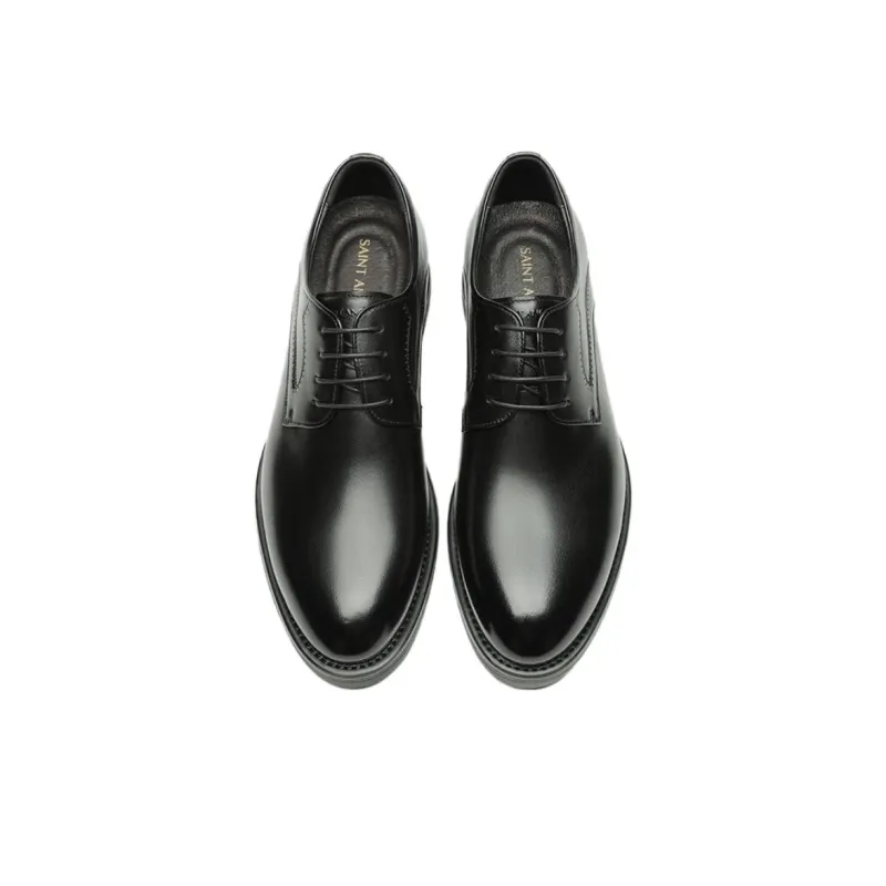 SAINT ANGELO Dress Shoes Men Low Top Black/Dark Coffee-2