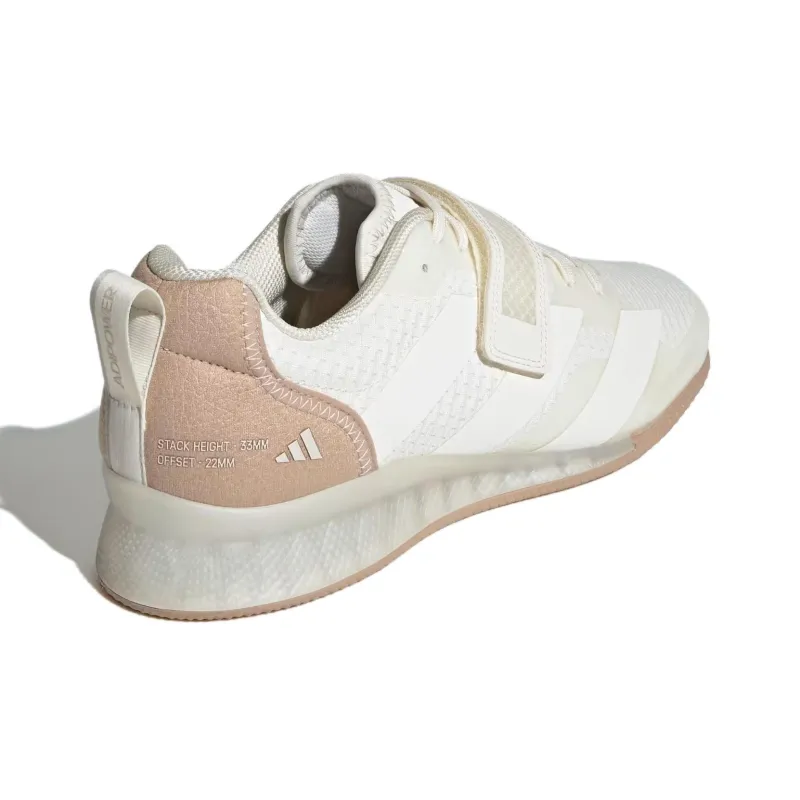 Adidas Adipower Slip Resistant And Breathable Low Top Training Shoes Unisex Ecru-3