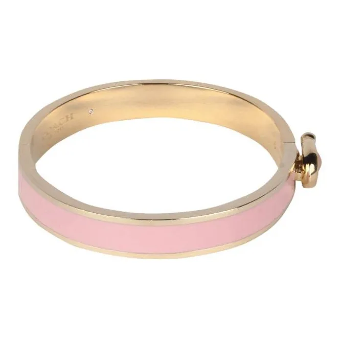 COACH Brass, Semi Precious Stone, Epoxy Resin Bangles Women's Pink-1