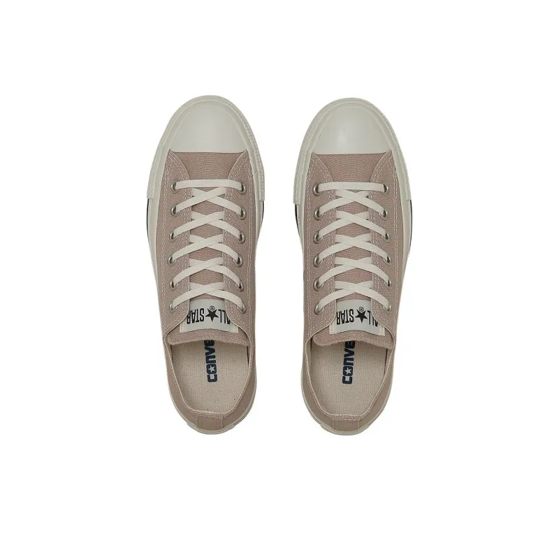 Converse All Star Anti Slip Wear Resistant Low Top Canvas Shoes Unisex Light Khaki-3