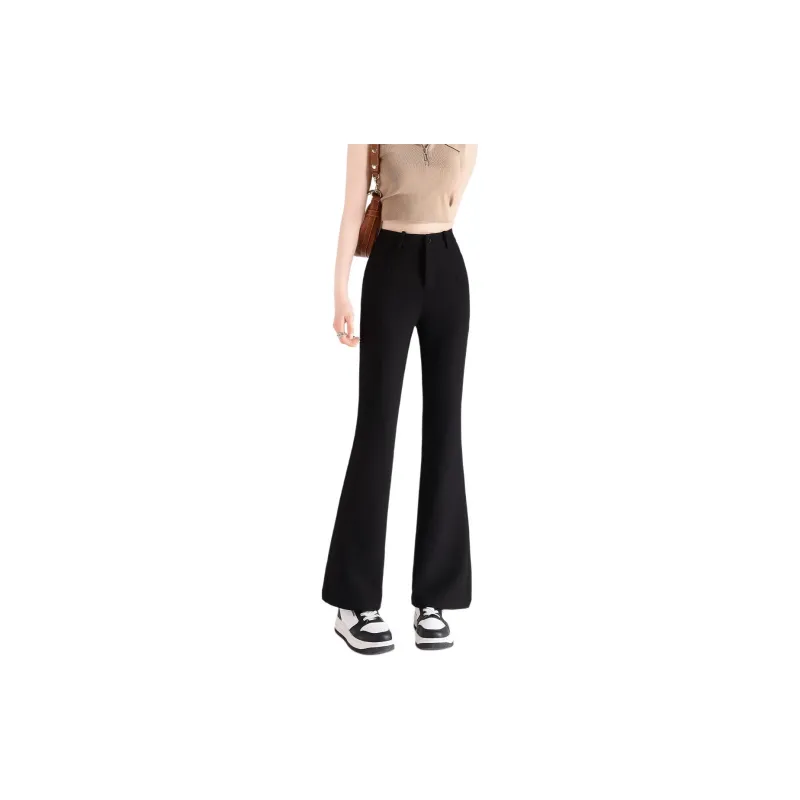 FAWENXIANGZI Casual Pants Women's Black-2