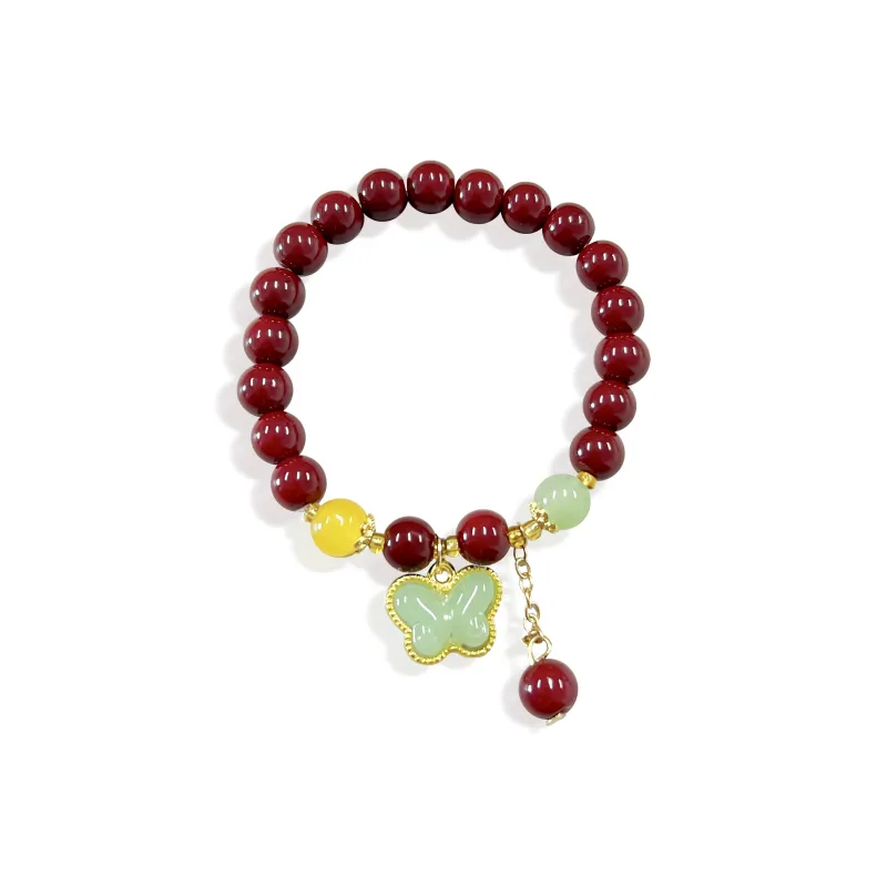 DVNRR Colored Glaze Jade Bracelets Women's-0