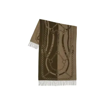Ralph Lauren Acrylic, Wool, Nylon, Wool Blend Knit Scarves Women's Brown