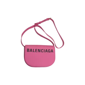 Balenciaga Leather Shoulder Bag Crossbody Bag Mini Women's Pink