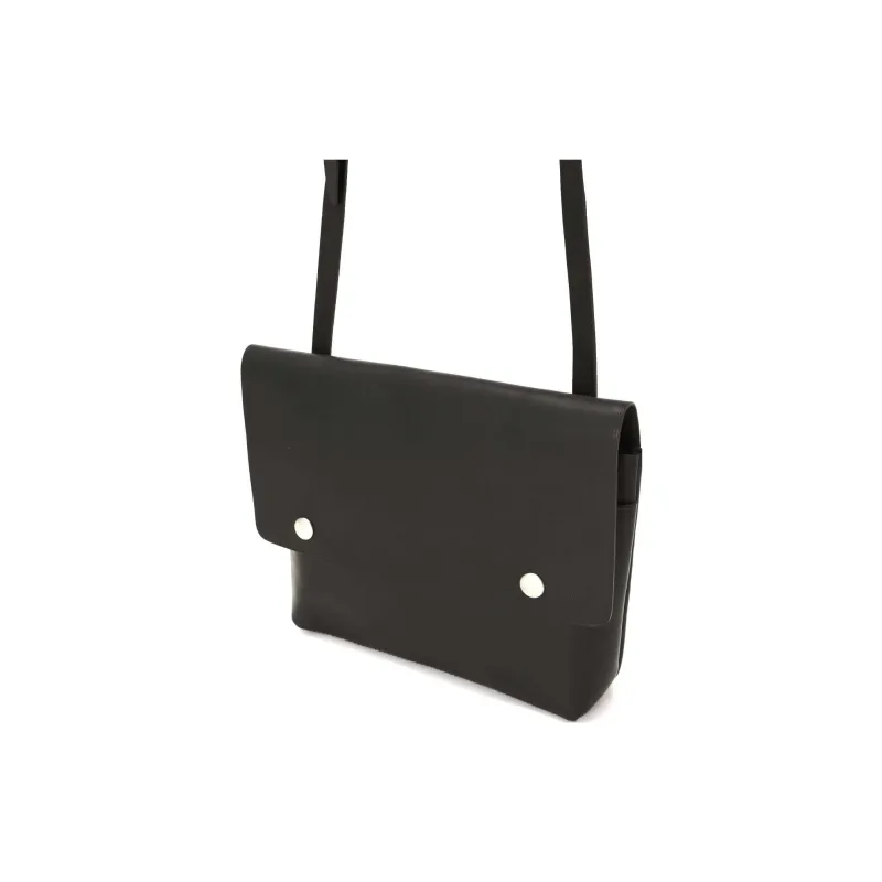 MHL. Cow Leather Crossbody Bag, Shoulder Bag Regular Unisex Black-1