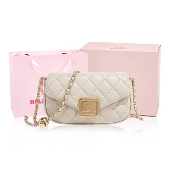 MESUCA Sanrio Hello Kitty Series Sheepskin Shoulder Bag Regular Women's White/Black