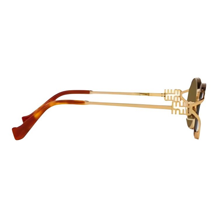 MIU MIU Eyewear Logo Round-frame Sunglasses - Cheap Rcj